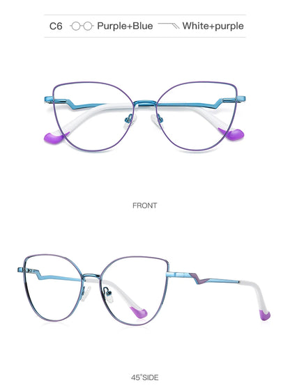 HONGMEI lunette Prescription glasses for women 's grade glasses Reading Eye in trend myopia Blue light filter 3043