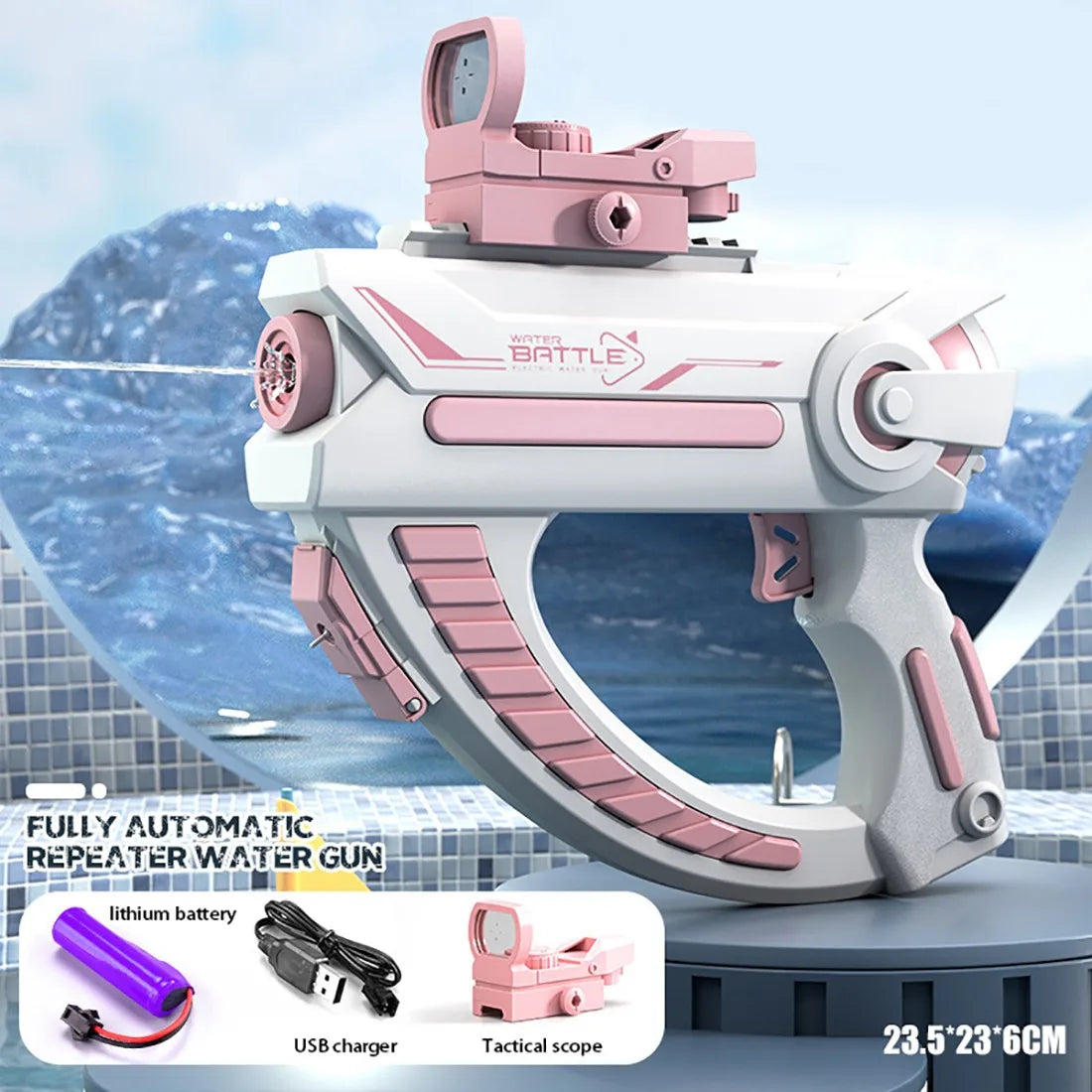 Electric Water Spray Toys Bursts High-pressure Strong Charging Energy Water Automatic Toy