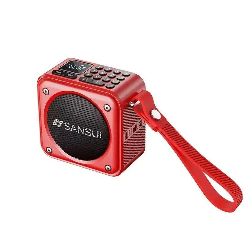 SANSUI U3 Portable Bluetooth Speaker with Deep Bass Supports TF Card USB FM AUX Hands Free Call for Outdoor Indoor Party