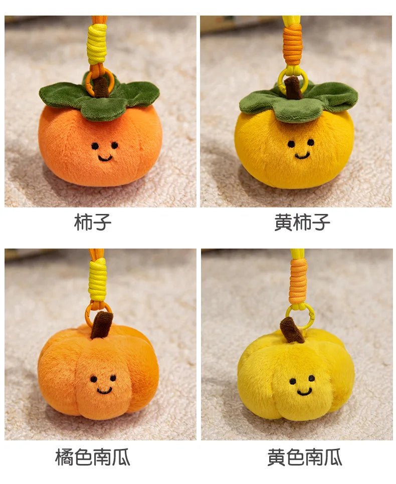 Cute Fruit and Vegetable Plush Pendant Backpack Charm