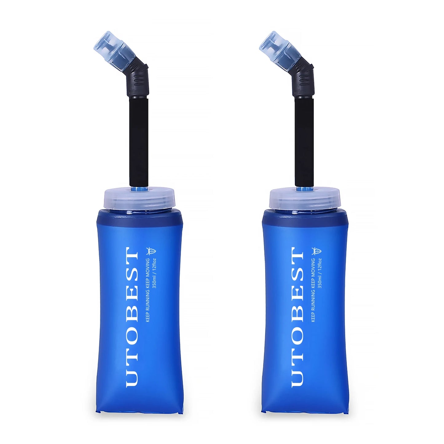 250ml 350ml 500ml Soft Flask Folding Collapsible TPU Water Bottle for Outdoor Running Hiking Cycling