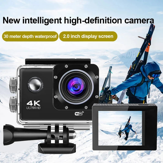 Ultra HD 4K Action Camera with WiFi Remote Control and Waterproof Housing