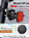 Bicycle Airtag Tracker Reflective Bracket Road Bike Hidden Locator Anti-theft Anti-lost Multi-function Bracket Warning Light