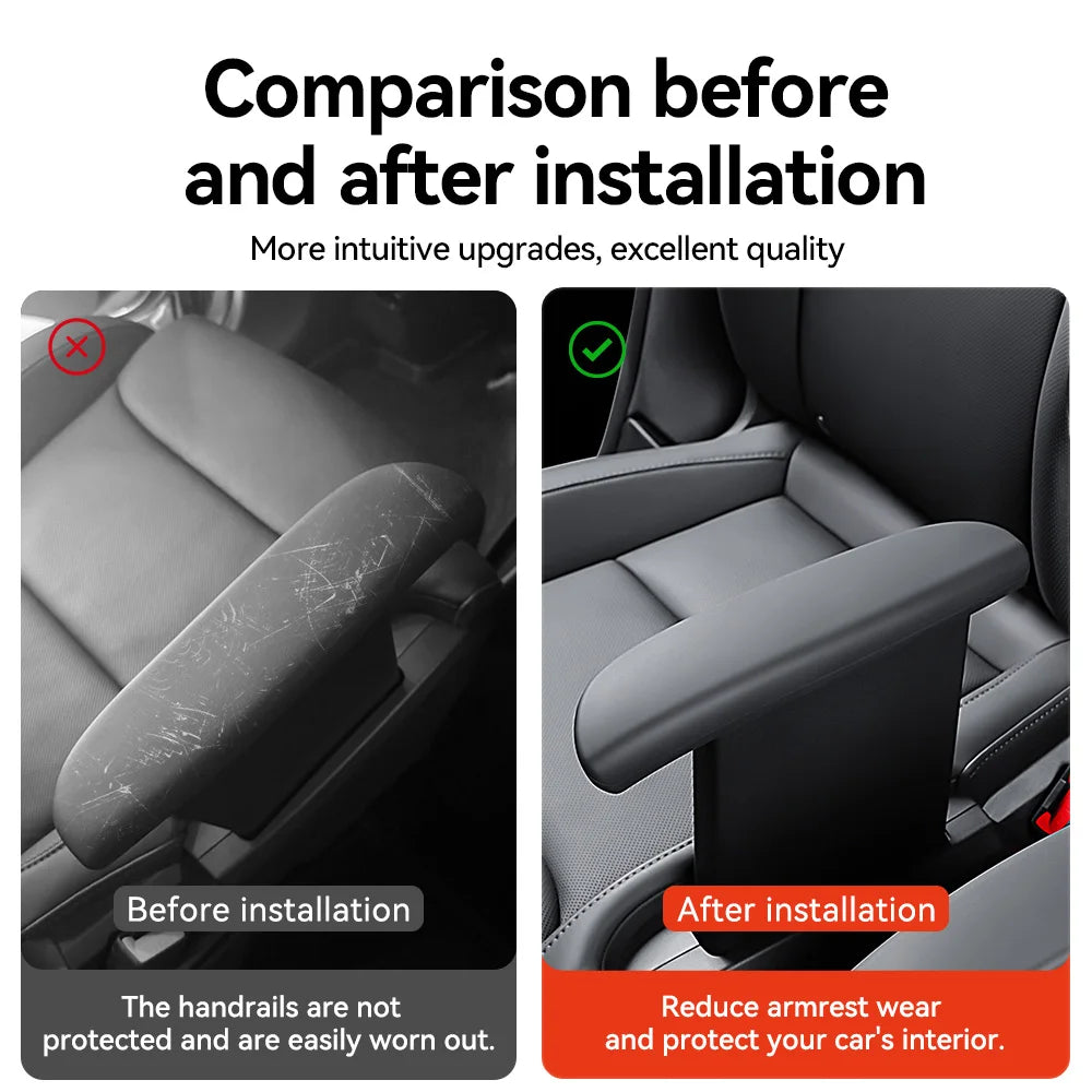 Silicone Armrest Protector Cover for Tesla Model YL Second Row Handrail