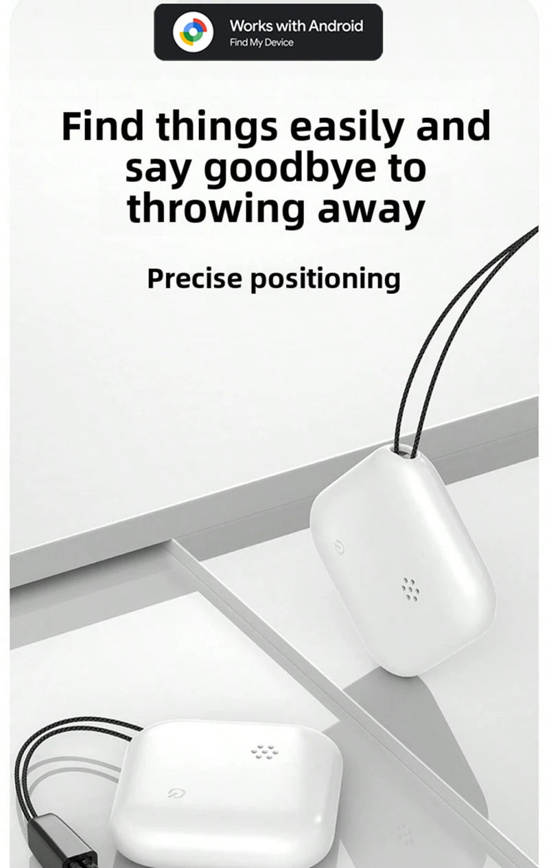 Global Position Systm Tracker Locator Google Mini Finder Android Find My Devices Anti Lost Bluetooth Portable Smart Tag For Car Elderly Pet Wallet