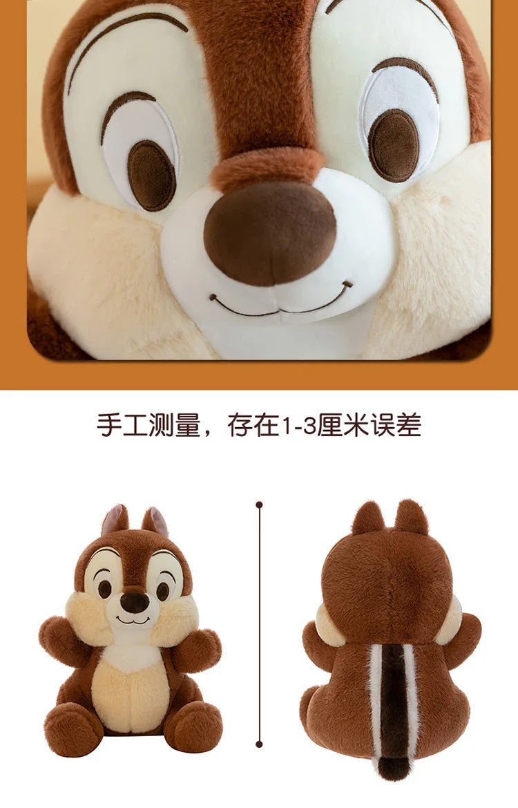 Disney Kawaii Chip 'n' Dale Squirrel Anime Plush Toys 25cm Decorations Stuffed Plush Dolls Lovely Birthday Gift for Friends