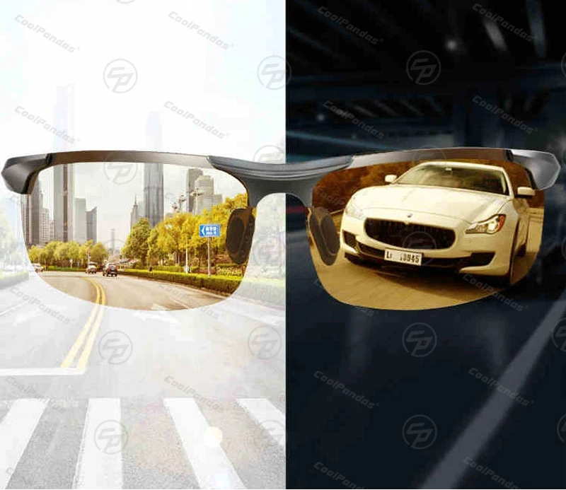 Aluminum Magnesium Photochromic Polarized Sunglasses UV400 Night Vision Driving Glasses for Men Women