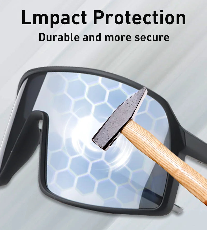 Photochromic Cycling Sports Sunglasses UV400 Outdoor Bike Eyewear