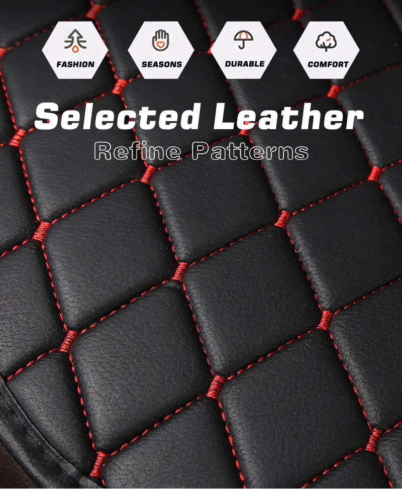 PU Leather Car Seat Cover Seat Back Cushion Minimalism Seat Cushion Universal Wear-resistant and Durable Four Seasons Pad Mat