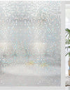 Wide 75/90 cm 3D Vinyl Window Privacy Film, Heat Insulation Rainbow Window Films, UV Protection Decorative Glass Stickers