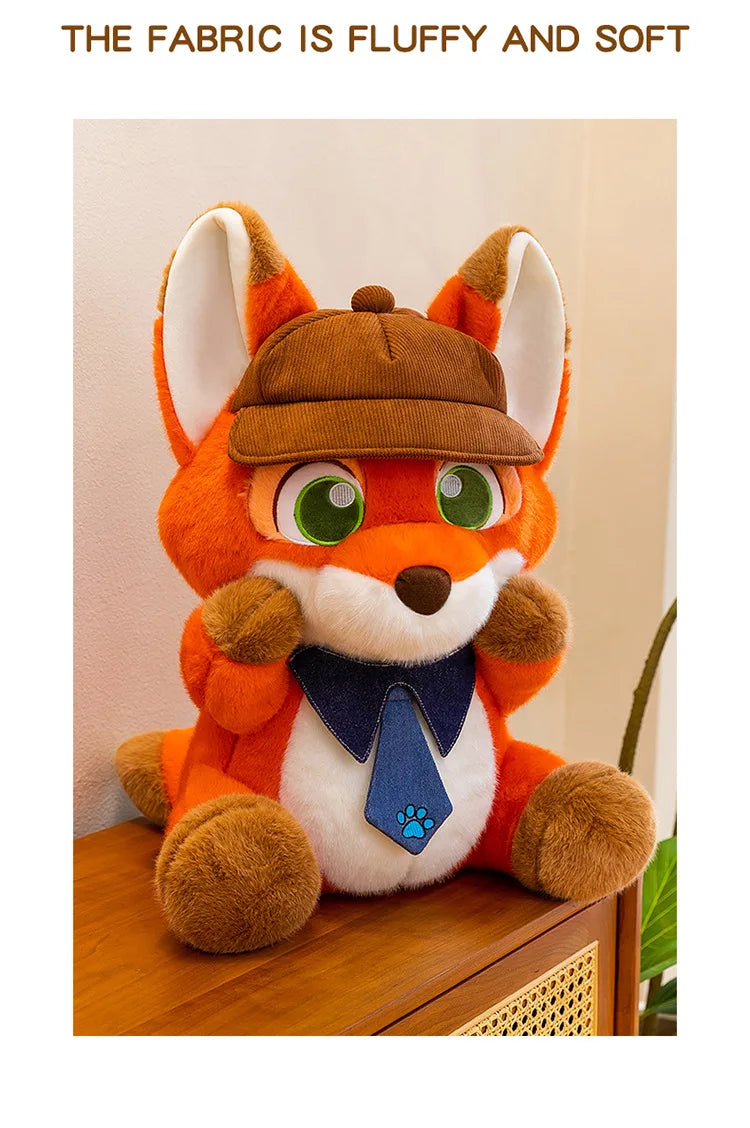 Cute Fox Character Plush Stuffed Doll Toy