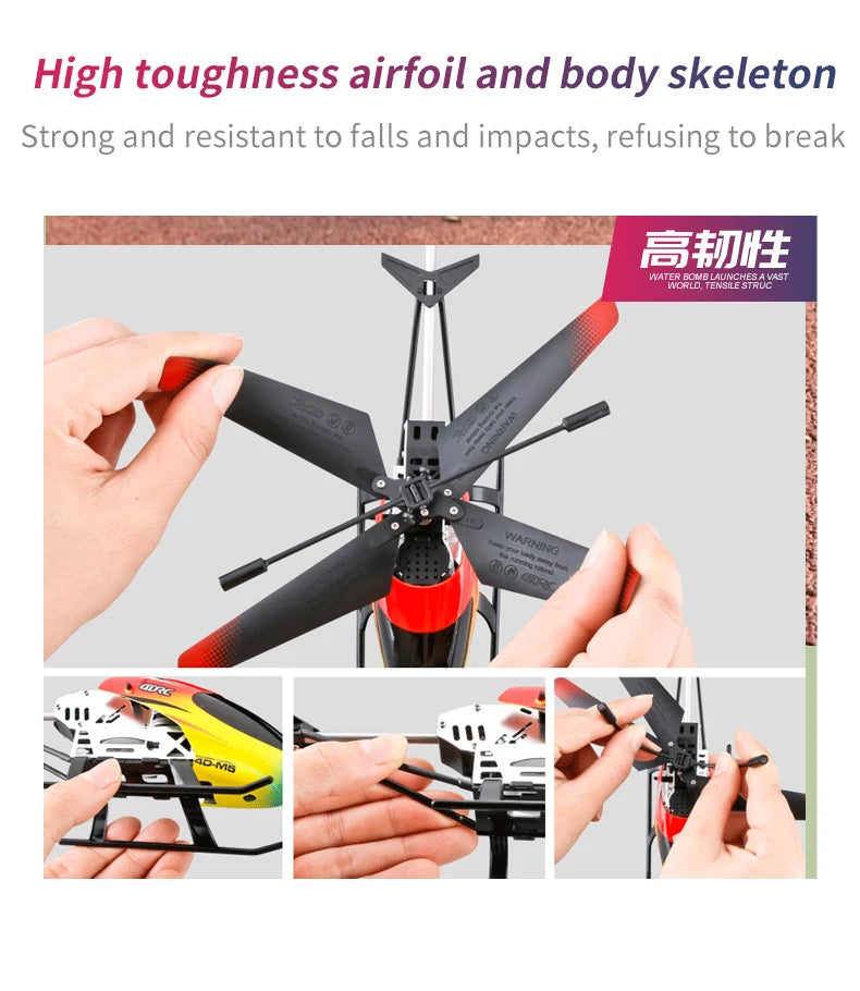 4DRC M5 Remote Control RC Helicopter with Gyro Altitude Hold Drone 3.5 Channel Aircraft Indoor Flying Toy Gift for Boys Girl
