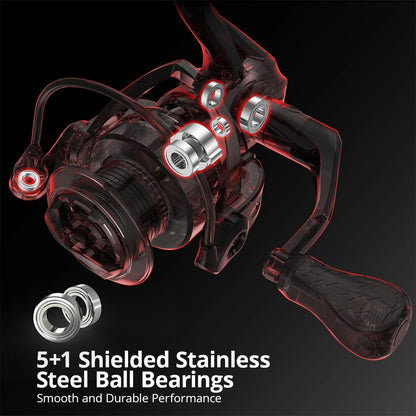 Royale Legend II Fishing Reel - 5.2:1 Spinning Reel, Up to 12KG of Carbon Drag, 5+1 Stainless Steel Ball Bearings