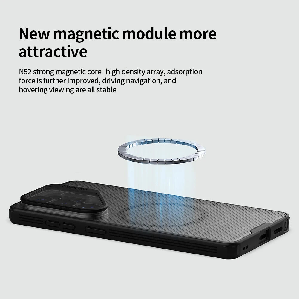 Magnetic CamShield Prop Case for Samsung Galaxy S26 Ultra – Camera Protection Bracket PC + TPU Back Cover