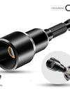6-19mm Impact-Socket Magnetic Nut Screwdriver Deep Socket Adapter 1/4 Hex Wrench Heads Electric Drill Bit Repairing Hand Tools