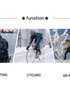 Winter Cycling Gloves Black PU Warm Water Windproof Touchscreen Gloves Skiing Snowboard Motorbike Gloves Men