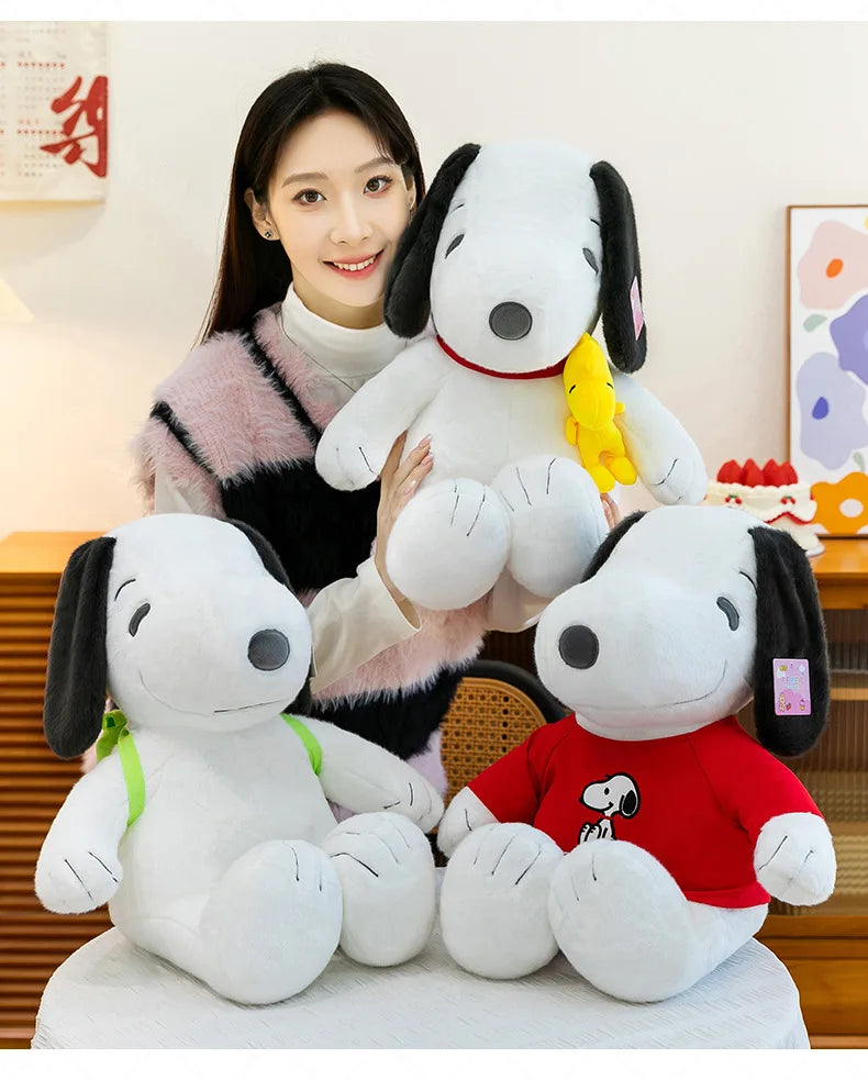 Cute Cartoon Dog Plush Backpack Soft Stuffed Pillow
