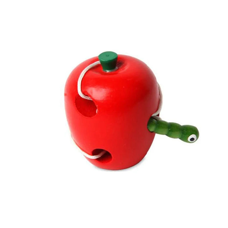 Montessori Wooden Toys for  1 2 3 Years Early Learning Educational Toys Watermelon Cheese Threading Puzzle Games 0 12 Months