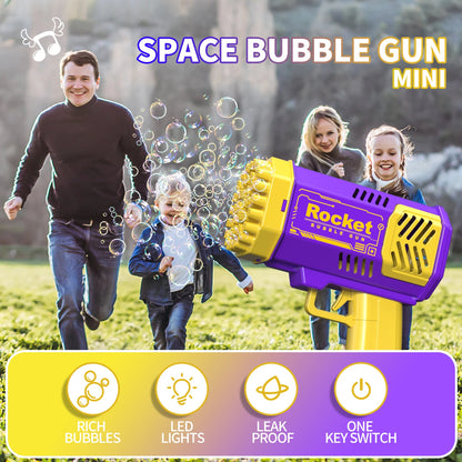 Bubble machine with 40 holes for making romantic wedding outdoor gifts, children's toys (excluding bubble solution and battery)