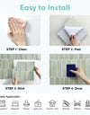 10pcs 3D Self-adhesive Wall Tiles, Fish Scale Tile Backsplash Peel and Stick, Mold Resistant Bathroom Tile Stickers, 30cm x 30cm