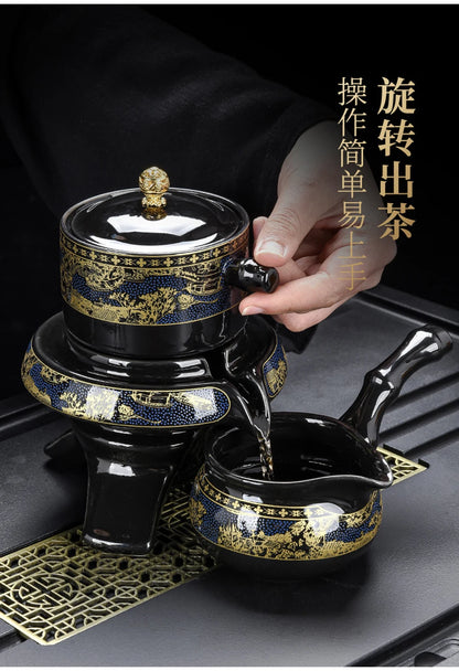 8 Pcs Household Ceramics Tea Pot Set Chinese Classical Ceramic Bone Teaset Gaiwan Porcelain Kung Fu Teapot Set For Gift