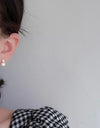 Elegant Water Drop Imitation Pearl Earrings