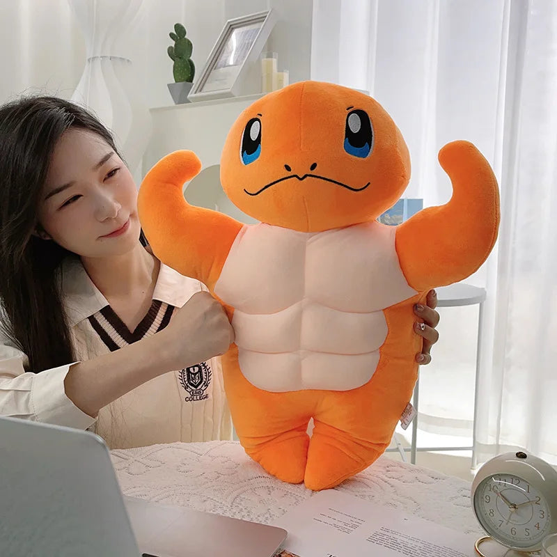 Muscle Pokémon Bulbasaur Charmander Plush Stuffed Pillow