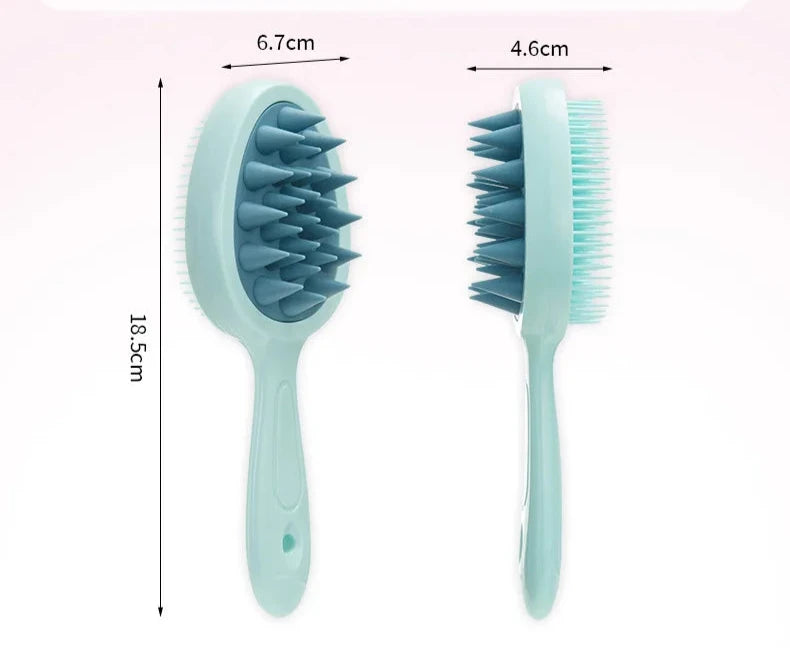 Shampoo Brush Head Scalp Massage Comb Hair Washing Comb Body Massage Brush Bath Shower Brush Salon Hairdressing Tool