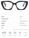 Retro Reading Glasses Butterfly Shaped Anti Blue Light Design Glasses Women Fashion Spring Eyeglasses Legs Reading Glass