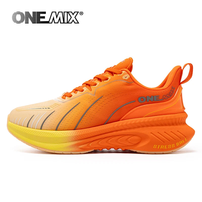 Cushioning Running Shoes For Men Suitable Heavy Runners Lace Up Sports Women Non-slip Outdoor Athletic Male Sneakers