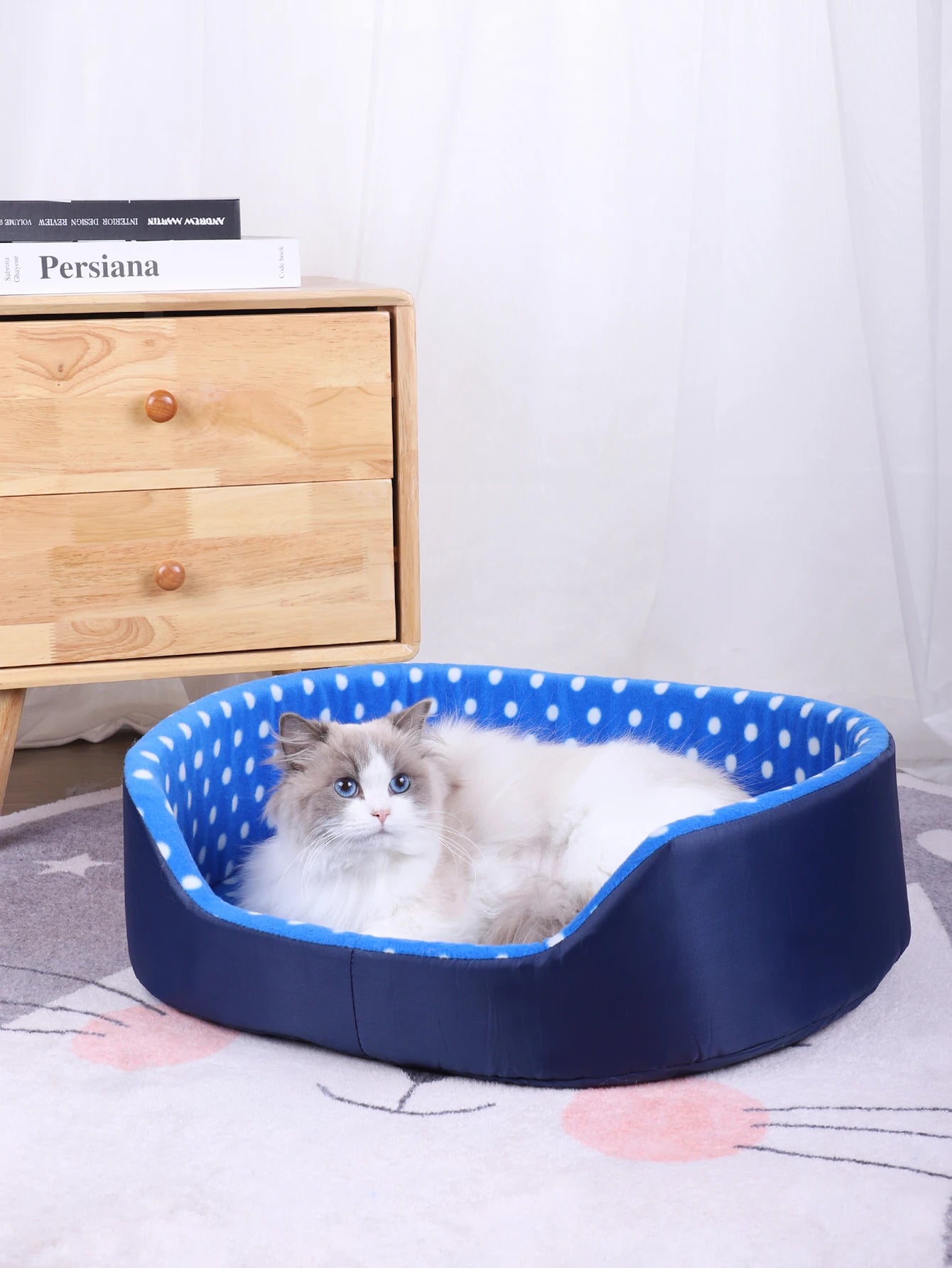 Coral Fleece Cat Bed Cushion Mat