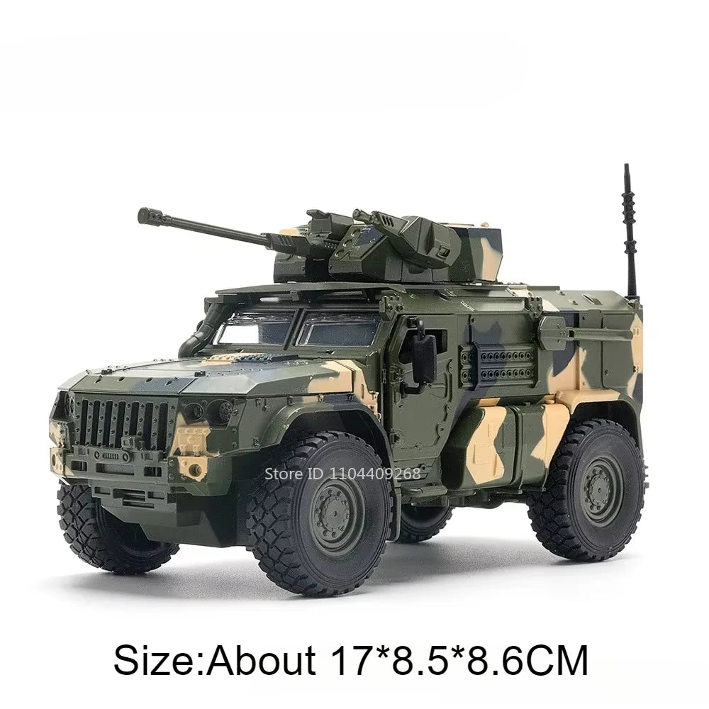 1:32 VDV SWAT Sabertooth Armored Car Model Toy Shock Absorption Police Cars Music Light Off-road Vehicle Sound Light Boys Gifts