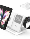 Wireless Charger Stand For iPhone 15 14 Samsung S23 S22 Ultra Fold Z Flip Galaxy Watch Active Buds Fast Charging Station Holder