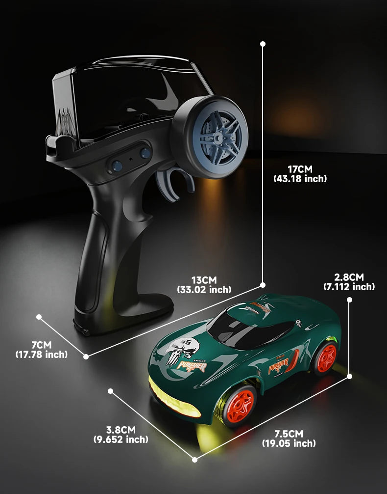 2.4G Drift Rc Car 4WD Remote Control Car Four Wheel Drive Radio Controlled Mini GTR Racing Model Boy Toy Gift