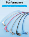 CAT6A Ethernet Cable 10Gbps 90/360 Degree Rotation CAT 6A Slim Networking Internet Lan Cord for PC PS4 Router RJ45 Cable