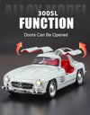 1:32 Scale 300SL GT63 V8 Sports Car Model Toy Metal Die-cast Sound Light Pull Back Vehicles Models Boys Hobby Ornaments Gifts