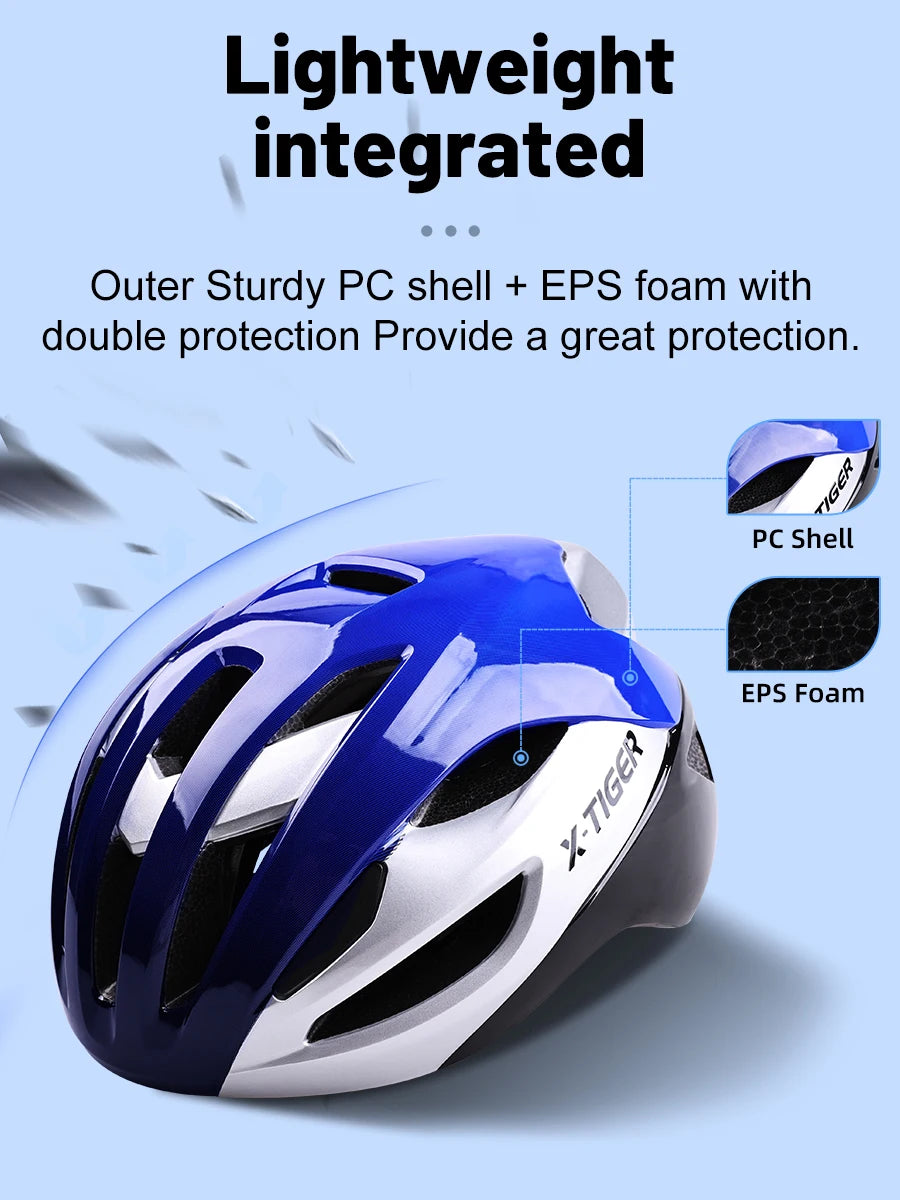 Lightweight One Piece Cycling Helmet For MTB And Road Riding