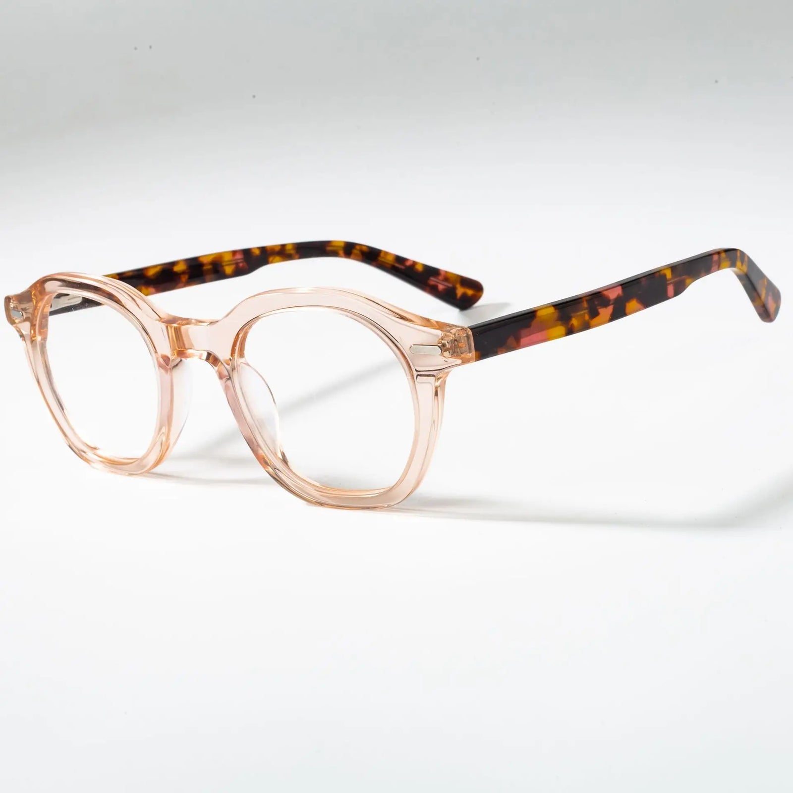 Small Size Retro Polygon Eyeglasses Green Luxury Acetate Eyewear Optical Prescription Frames