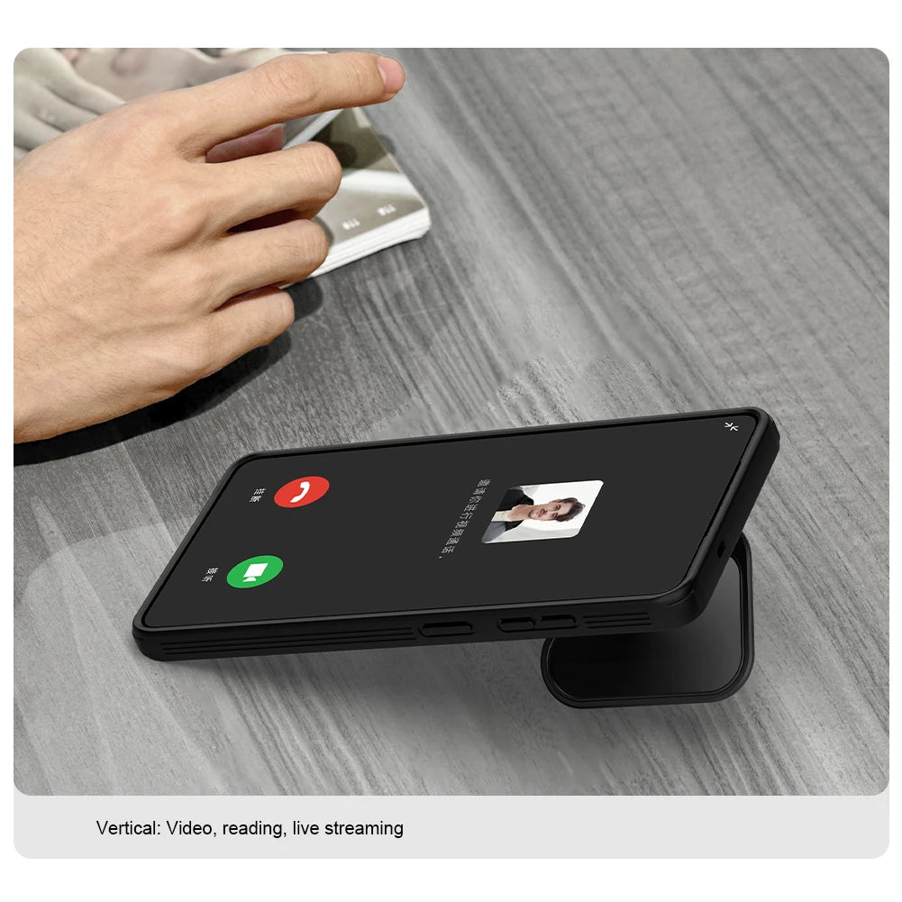 Magnetic CamShield Prop Case for Samsung Galaxy S26 Ultra – Camera Protection Bracket PC + TPU Back Cover