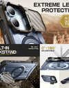 For iPhone 16 Case 6.1" 2024 UB Mag XT Heavy Duty Rugged Strong Magnetic Phone Case with Camera Cover Kickstand