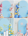 Arch Cover Backdrop Wedding Cover Birthday Party Decoration Background  Shower Photograph Backdrop White Elastic Arch Cover