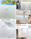 Frosted Privacy Striped Window Film Office Decorative Self Adhesive Glass Window Decals Width 65/75/85/90 by 200 cm