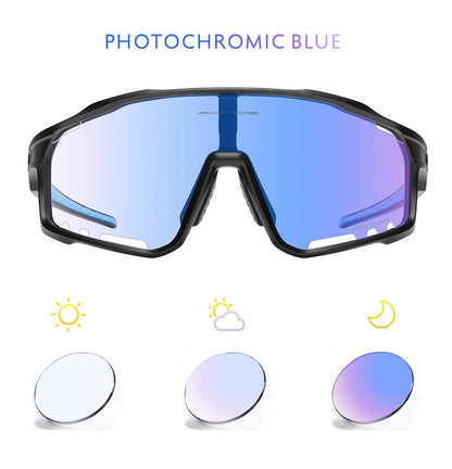 Photochromism blue red black bicycle cycling glasses men riding Cycling Sunglasses sport bike cycling women fishing goggle UV400