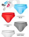 3-Pack Men’s Ice Silk Breathable Transparent Briefs – Thin & Lightweight