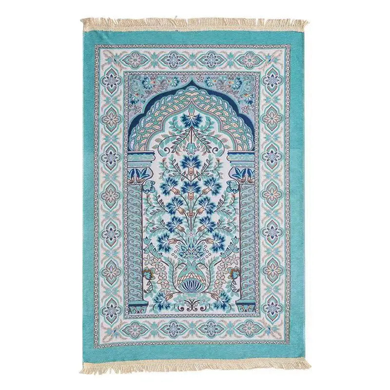 Islamic Prayer Rug Soft Praying Carpet Comfortable Muslim Praying Mat for Men Women Ramadan or Eid Gift