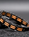 Fashion Bracelet for Metal Stainless Steel Wood Strap Jewelry Bracelets