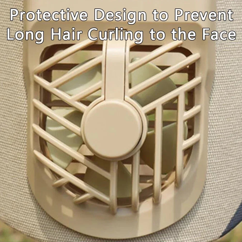 Solar Fan Sun Hat With Dual Fans And USB Charging