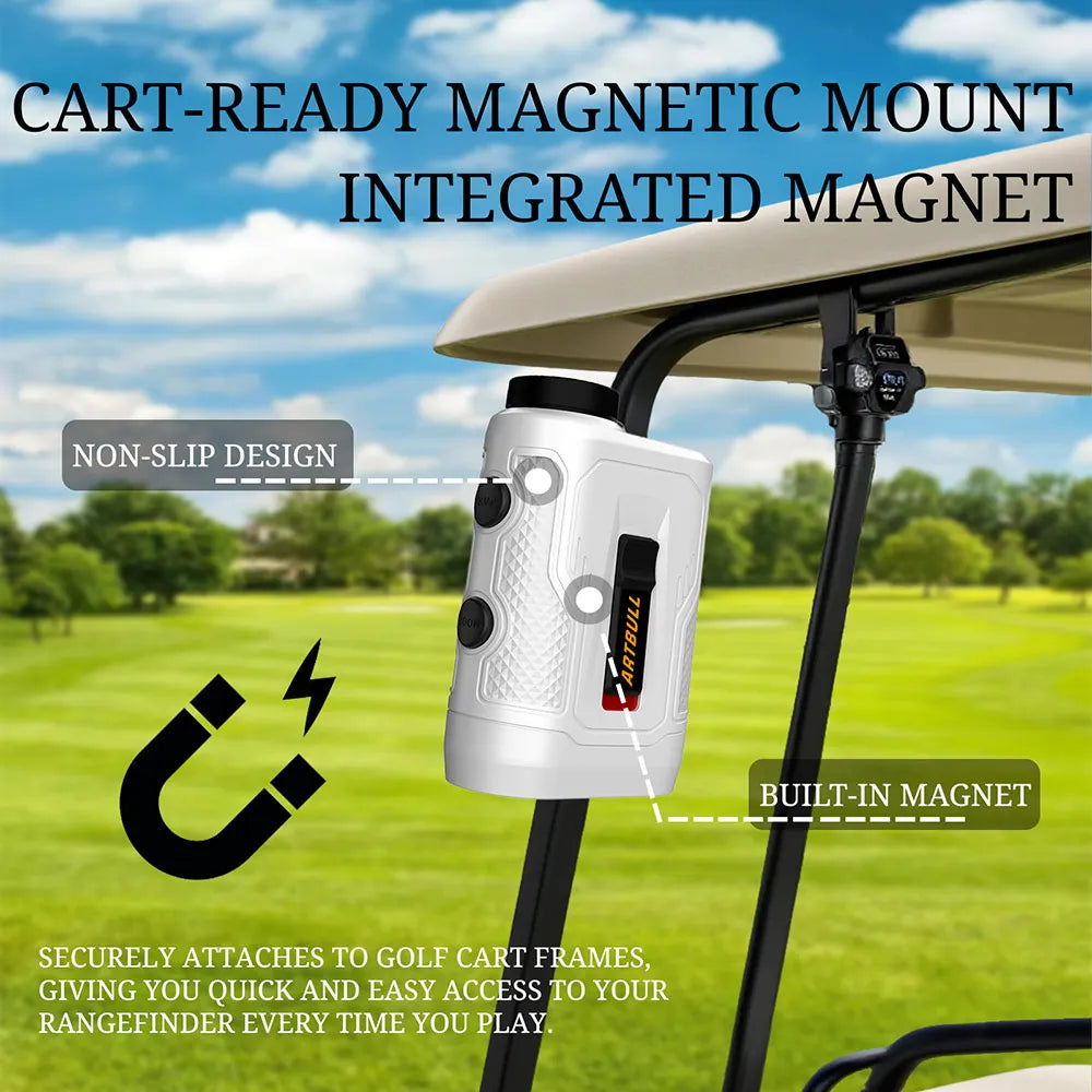 6X Rechargeable Golf Laser Rangefinder 1000m With Slope Flag Lock Magnet And Vibration