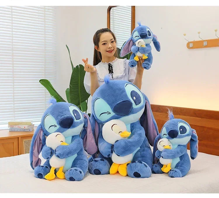 Disney Plush Doll Stitch Lilo Doll Cute Duck Stitch Plush Stuffed Toy Christmas 's Birthday Gift Kawaii Decoration Toys