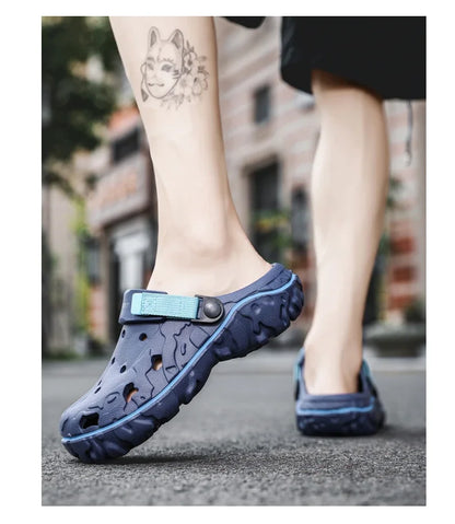 Men Sandals Hot sell Outdoor Garden Clogs Hole Shoes Male Casual Shoes Water Shoes Comfort Home Soft Slippers